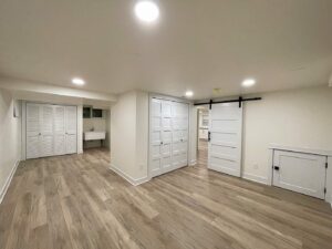 Large basement remodeled